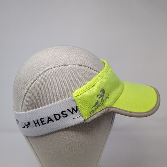 Headsweats Fitted Sun Visor Hat Green One Size Stretch Outdoor - Picture 5 of 10